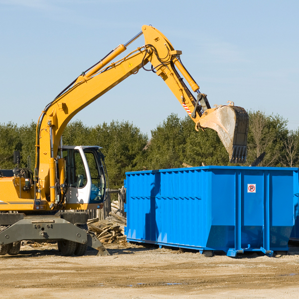 can i rent a residential dumpster for a construction project in Fenner